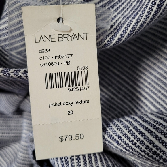 Lane Bryant Gray Tweed 3/4 Sleeve Jacket Blazer Size 20 NWT - Picture 4 of 8
